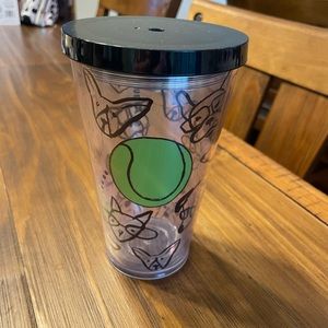 Starbucks 2014 Limited Edition Doodle Dogs Tennis Ball Tumbler